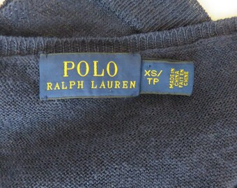 トップス 90s POLO Ralph Lauren Cotton linen Knit Vintage 90s Polo Ralph Lauren Knit Linen Cotton Blend