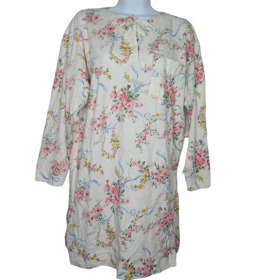 Vintage Sarah Spencer Nightgown M Multicolor Floral C… - Gem