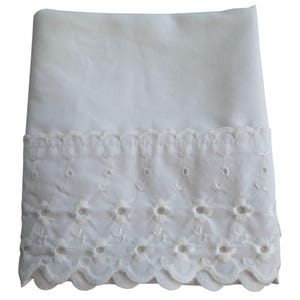Vintage Martex Vitt Standard Örngott Med En Öppning Med Broderad Fåll Tillverkad I USA bild 8