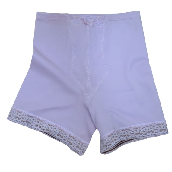 Vintage 60s Nylon Short Leg Panty Girdle XS Purple La… - Gem