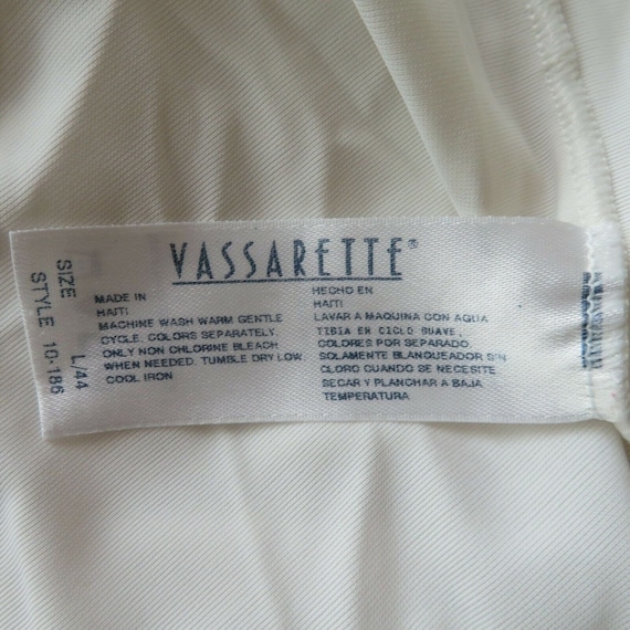 Vintage 60s Vassarette White Full Dress Slip M Ny… - image 2