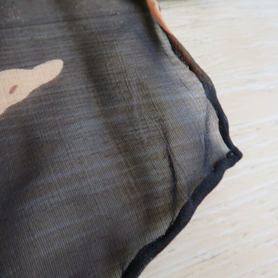 REDfish DESIGNS Vintage Sheer Silk Neck Scarf Han… - image 8