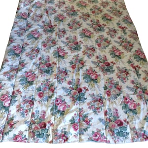 Vintage Ralph Lauren Elaine Valerie Twin Quilted Täcke Vändbart Blommönster