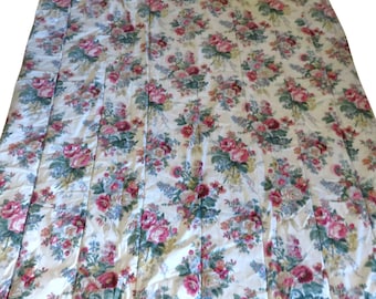 Vintage Ralph Lauren Elaine Valerie Twin gewatteerd dekbed omkeerbare bloemenprint