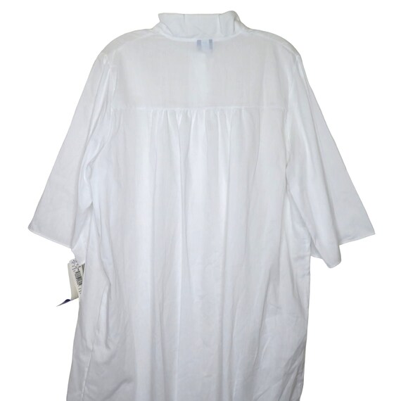 Vintge Nancy King White Housecoat Robe Nightgown … - image 8