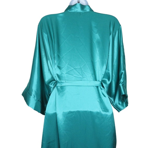 Vintage 70s Delicates Knee Length Stain Kimono Ro… - image 10