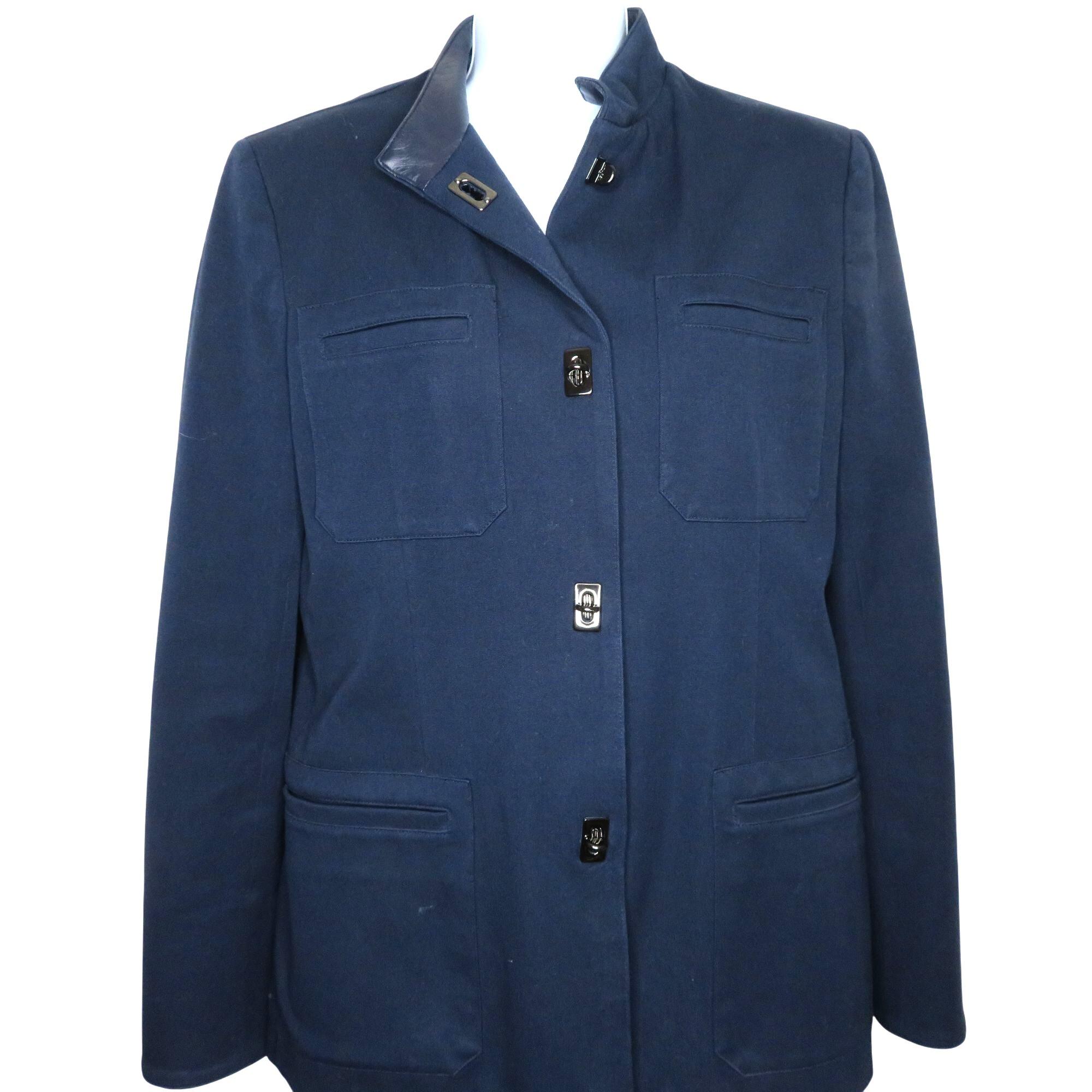 Vintage 90s Ralph Lauren Navy Military-inspired Jacket