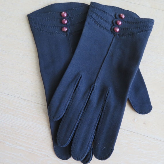 Vintage 60s Handmade Crescendoe Wrist Gloves Wome… - image 8