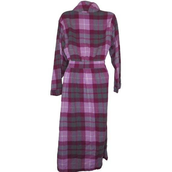 Vintage Sleep Sense Full Length Flannel Robe S Pu… - image 9