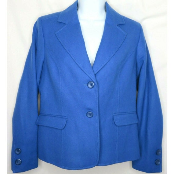 Vintage Pendleton Wool Suit Blazer Small Blue Poc… - image 3