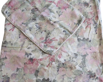 Vintage Floral Gobelin Bettwäsche Set: Mid-Century Modern Doppelbettwäsche