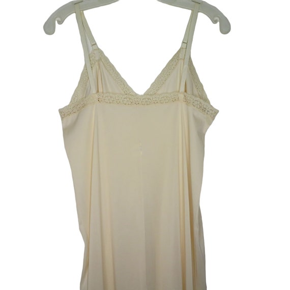 Vintage Maxi Nylon Slip Dress Slip Dress S Nude L… - image 6