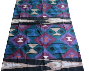 Vintage Dan River King Size Pillow Sham Southwestern Aztec Western Geometric One Sham