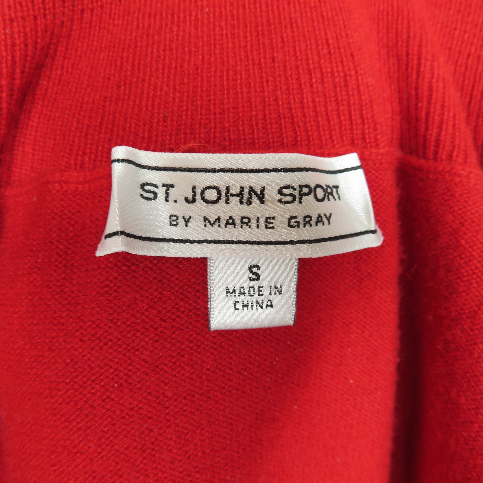 Vintage St John Sport by Marie Gray 100% Cashmere Red | Etsy