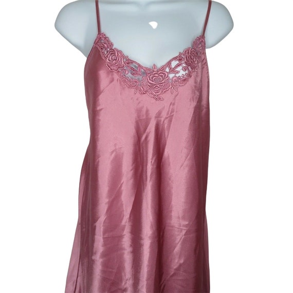 Vintage Intimate Affair Satin Chemise Slip Nightg… - image 6