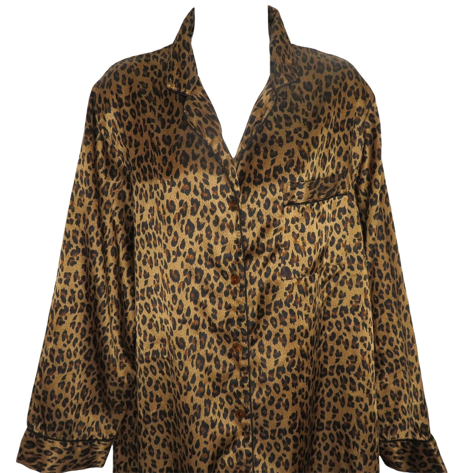 Vintage 70s Avon Animal Print Night Shirt Top Night Gown M - Etsy