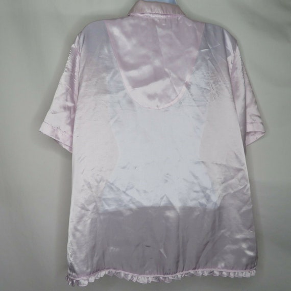 Vintage Intimate Essentials Pajama Shirt Top L La… - image 8