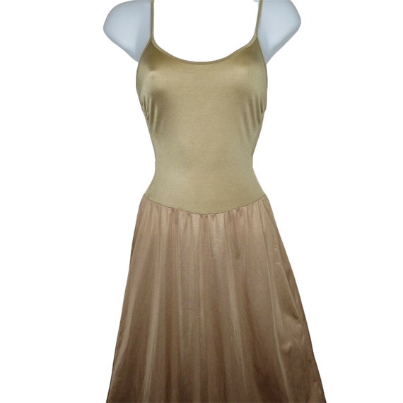 Vintage 60s Berlei Full Fitted Dress Slip Dress S… - image 2