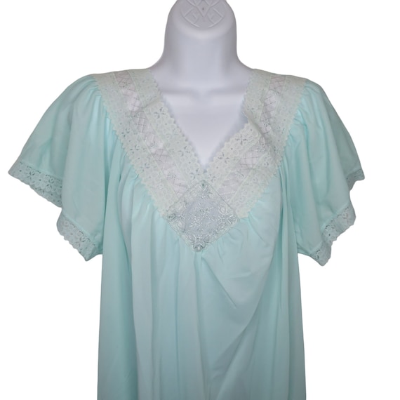 Vintage Kelly Reed Nylon Nightgown Housedress L B… - image 1