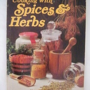 Vintage 1975 Sunset Cooking with Spices & Herbs in English Paperback Cook Book