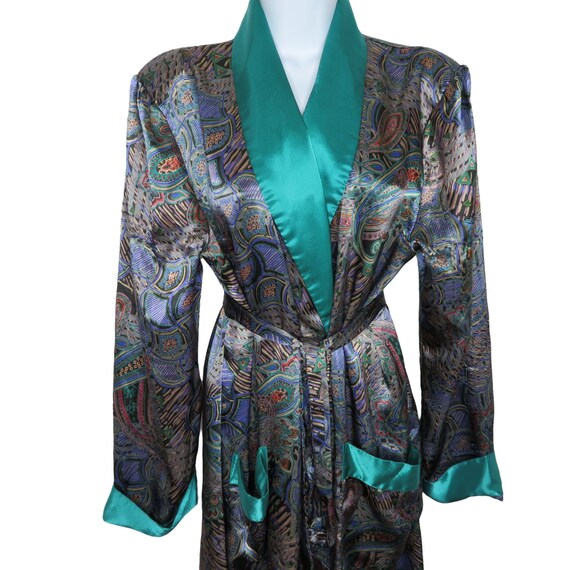 Vintage 90s Kathryn Mid-Calf Dressing Gown Robe L… - image 7