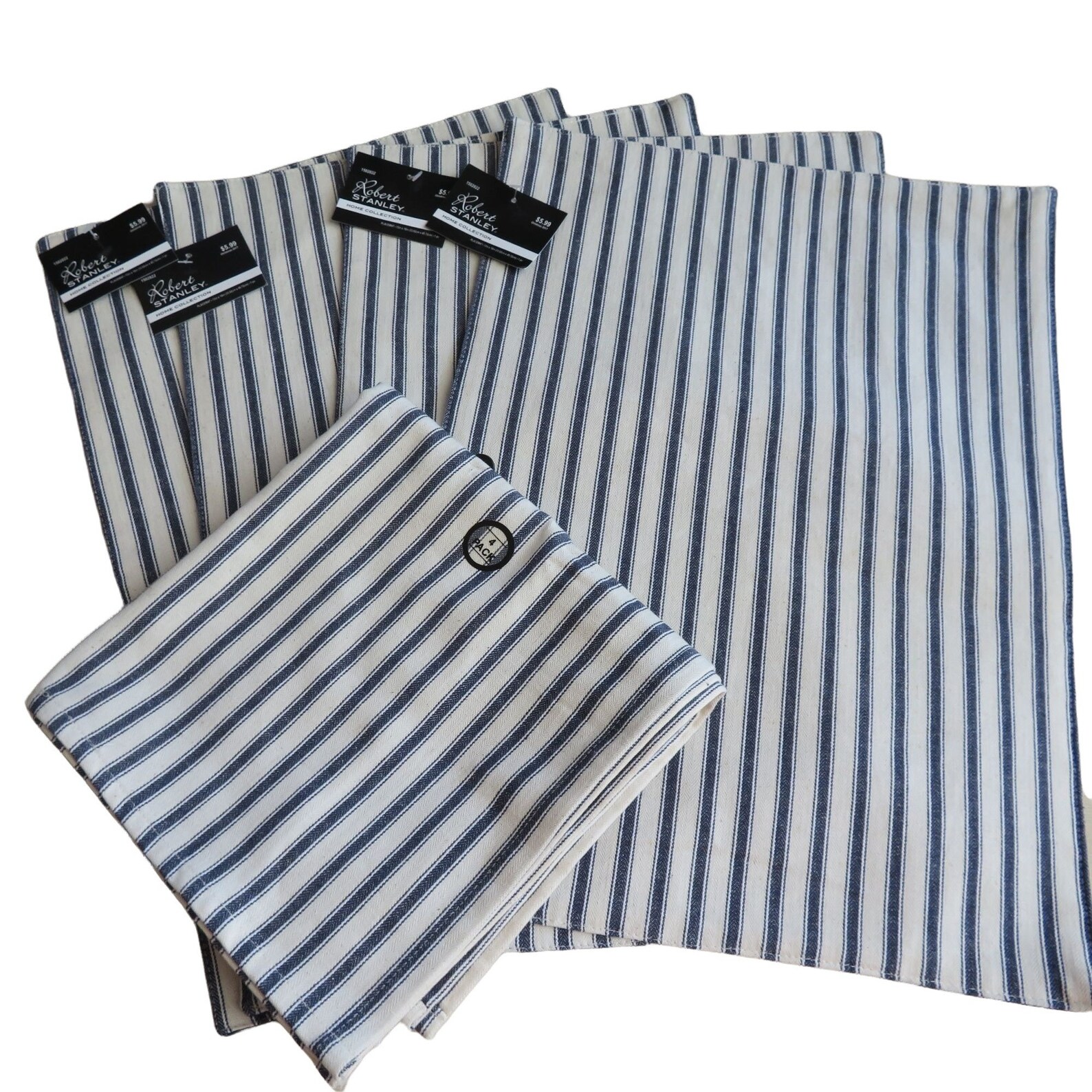 Robert Stanley Home Collection Napkins & Placemats Setting for 4 New