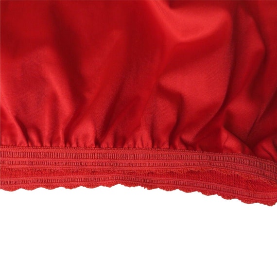 Vintage 60s Womens Satin Half Slip Red XS Nylon L… - image 8