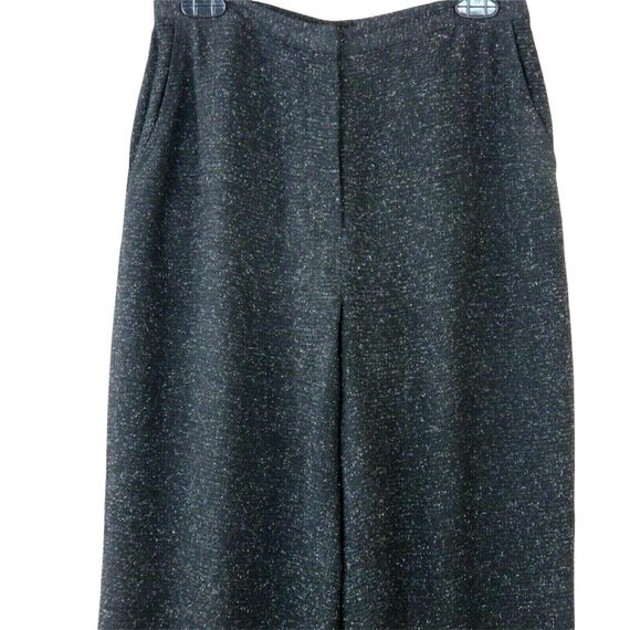 Eileen Fisher, Vintage Eileen Fisher Tweed Pants, Black Salt Pepper, Viscose Silk, Size Small