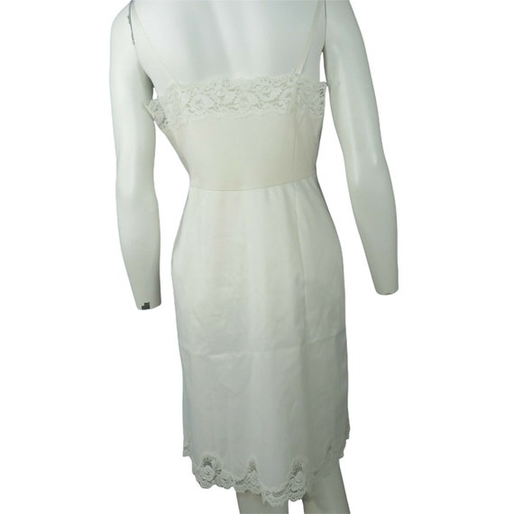 Vintage 60s Penney's Full Dress Slip Dress S Beig… - image 10