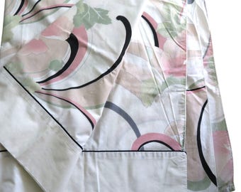 Vintage Springmaid Anastasia Full Flach Bettlaken Andre Richard Mohn Blumenmuster