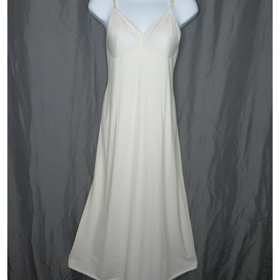 Elegant Ivory 70s Long Nightgown or Slip Dress