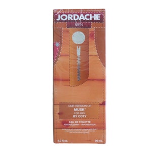 Jordache Men Our Version of Musk by Coty 3.0 Fl Oz Sealed USA Made Vintage