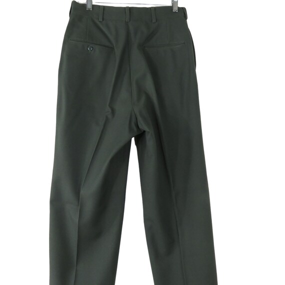 Vintage 70s Military Army Green Dress Pants Uniform M… Gem