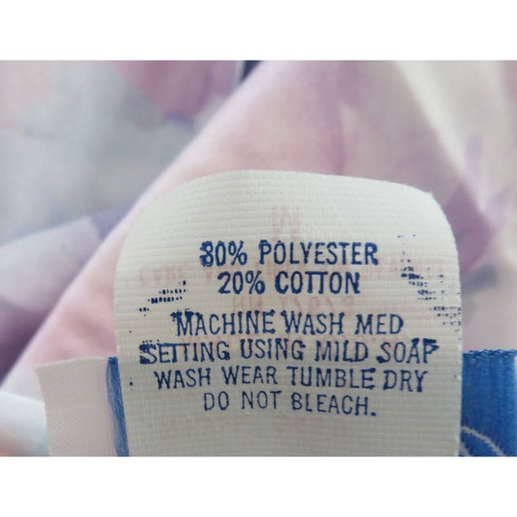 Vintage 60s Floral Nightgown Robe: Cotton Blend L… - image 10