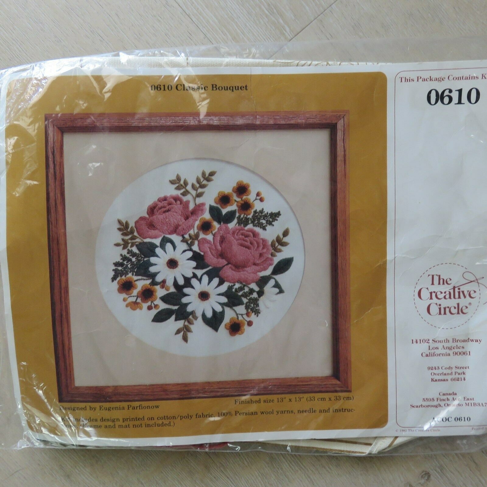 The Creative Circle Needlework Crewel Embroidery Kit - Set of 2 Patter –  Greenbrier Vintage