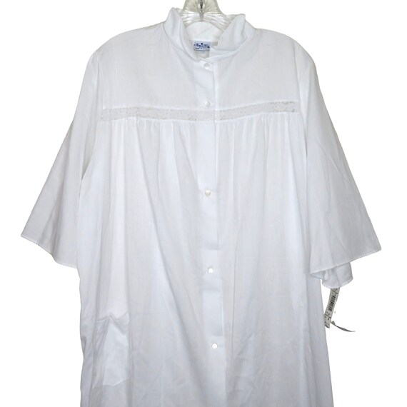 Vintge Nancy King White Housecoat Robe Nightgown … - image 6