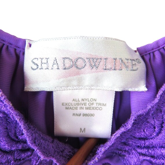 Vintage 80s ShadowLine Purple Night Gown Medium K… - image 10