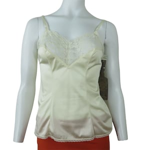 Vintage VASSARETTE Camisole Slip Top S Nylon Lingerie USA New Old Stock