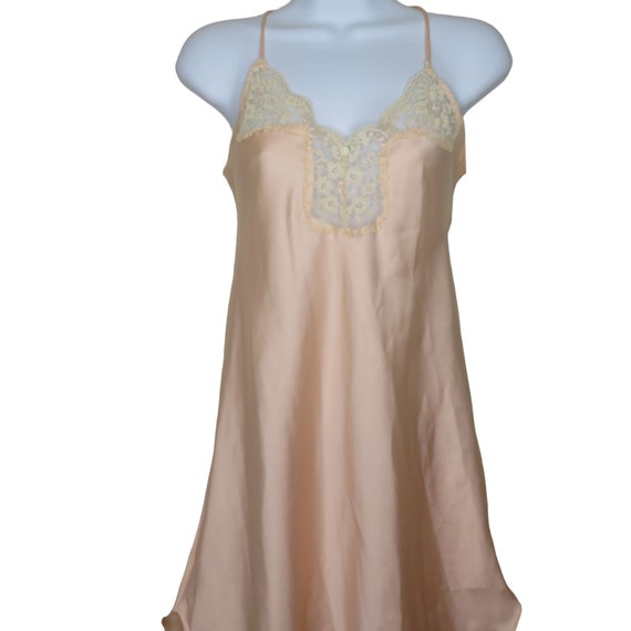 Vintage Victoria's Secret Satin Slip Nightgown S … - image 9