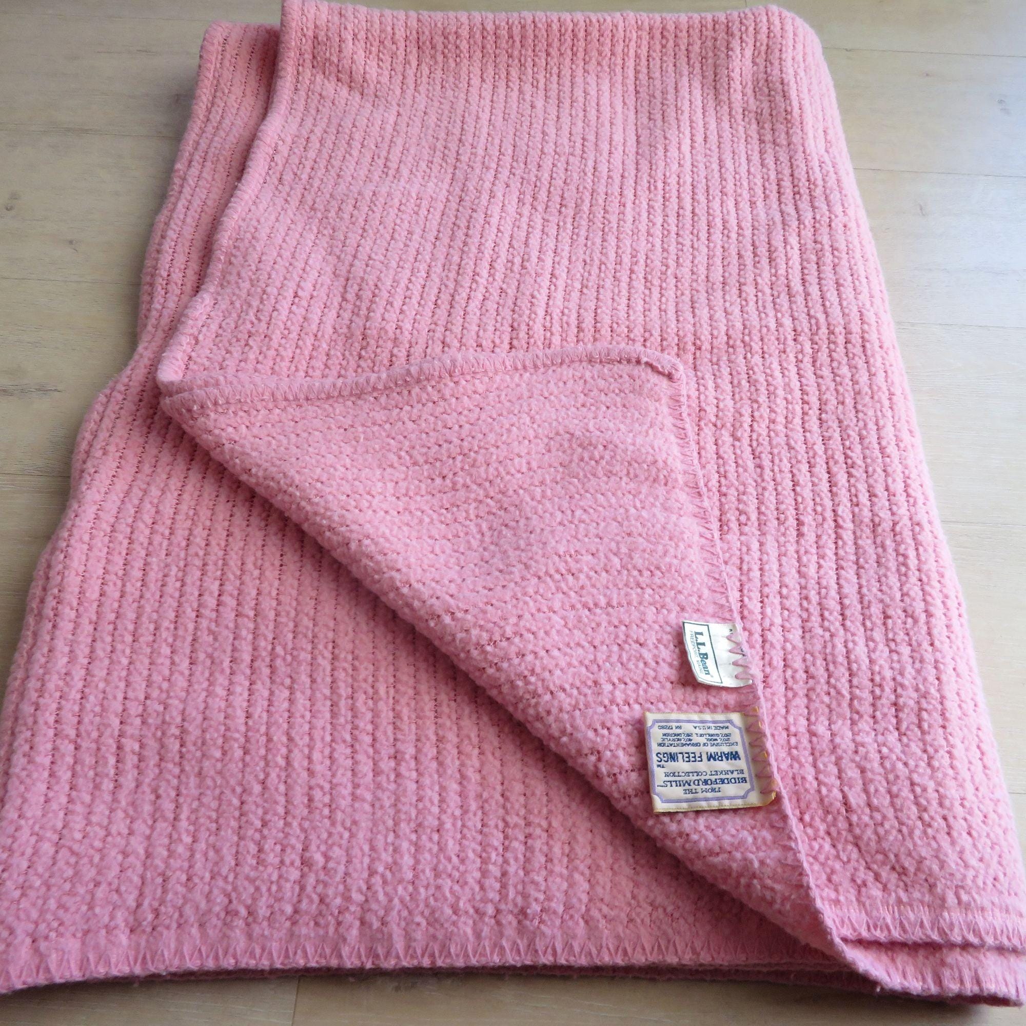 Vintage Biddeford Mills LL Bean Warm Feelings Blanket Twin CLEAN Made in the USA Etsy Canada