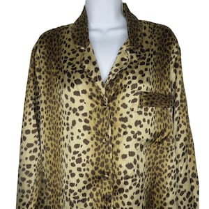 Vintage 90s Victoria&#39;s Secret Sleepshirt Nightgown Size Small Animal Print
