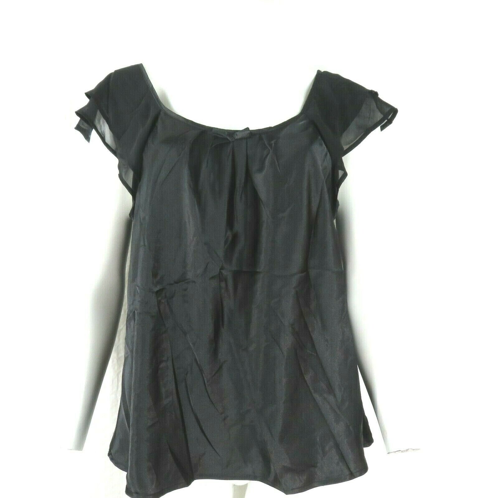 Vintage Oscar De La Renta Pink Label Black Pajama Top M ...
