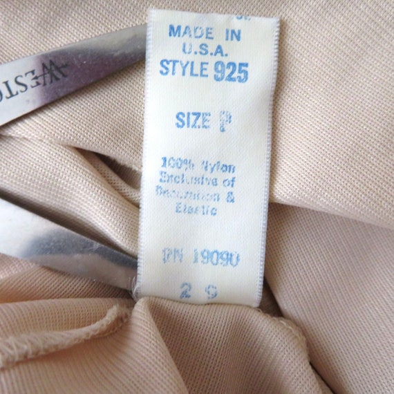 Vintage OLGA Nude Camisole Tank Top S Nylon Lace … - image 10