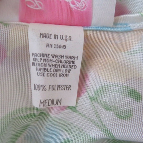 Vintage Peou de Rose Robe S Multicolor Floral Bel… - image 6