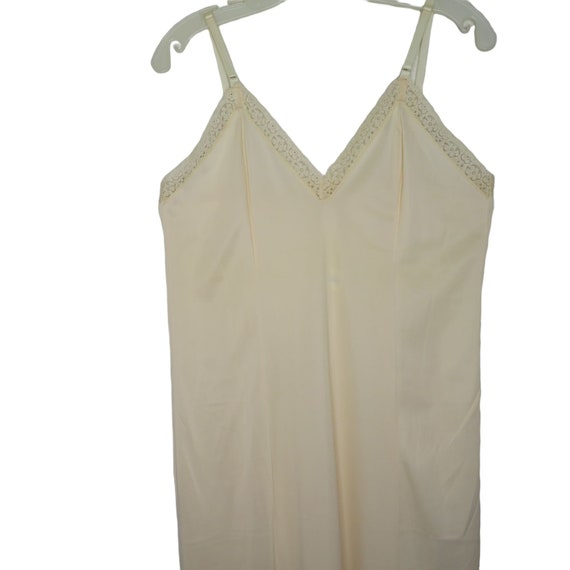 Vintage Maxi Nylon Slip Dress Slip Dress S Nude L… - image 8