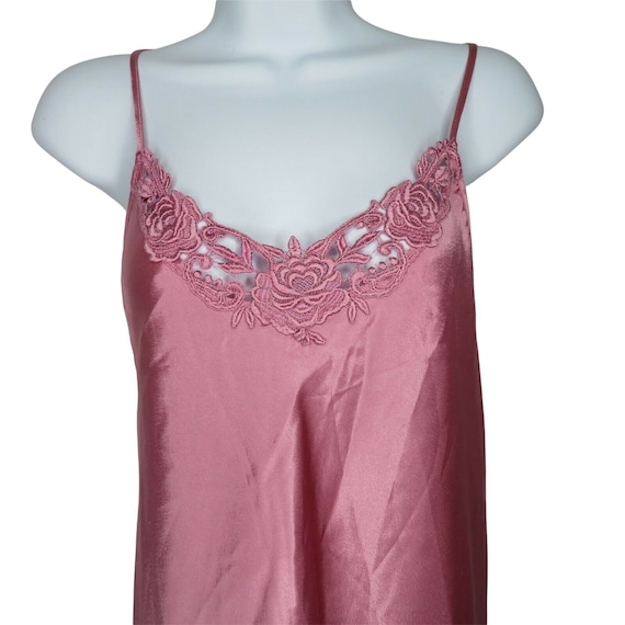 Vintage Intimate Affair Satin Chemise Slip Nightg… - image 1