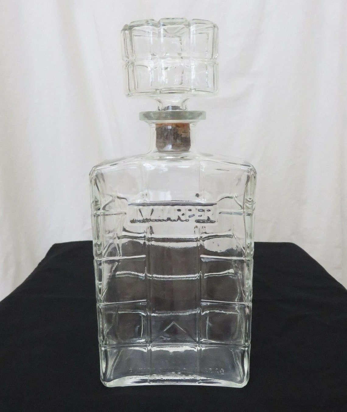 Vintage I. W. HARPER Whiskey Decanter Oval Corked Top Etsy