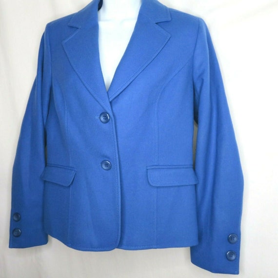 Vintage Pendleton Wool Suit Blazer Small Blue Poc… - image 4