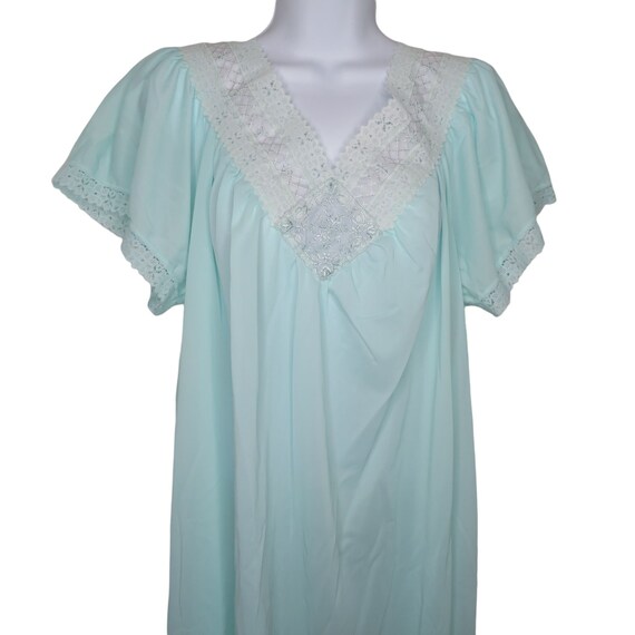 Vintage Kelly Reed Nylon Nightgown Housedress L B… - image 3