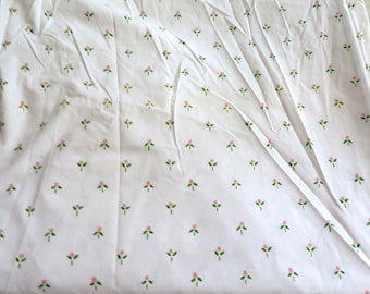 Vintage Laura Ashley Castleberry Pink Tulip Floral Twin Fitted Sheet